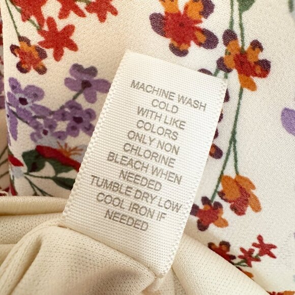 Sandy & Sid Ditzy Floral Chiffon Maxi Dress Boho Cottagecore Y2K Peasant Medium - Picture 8 of 11